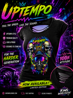 Ladies Uptempo Back Cut Tee | Hardcore & Rave